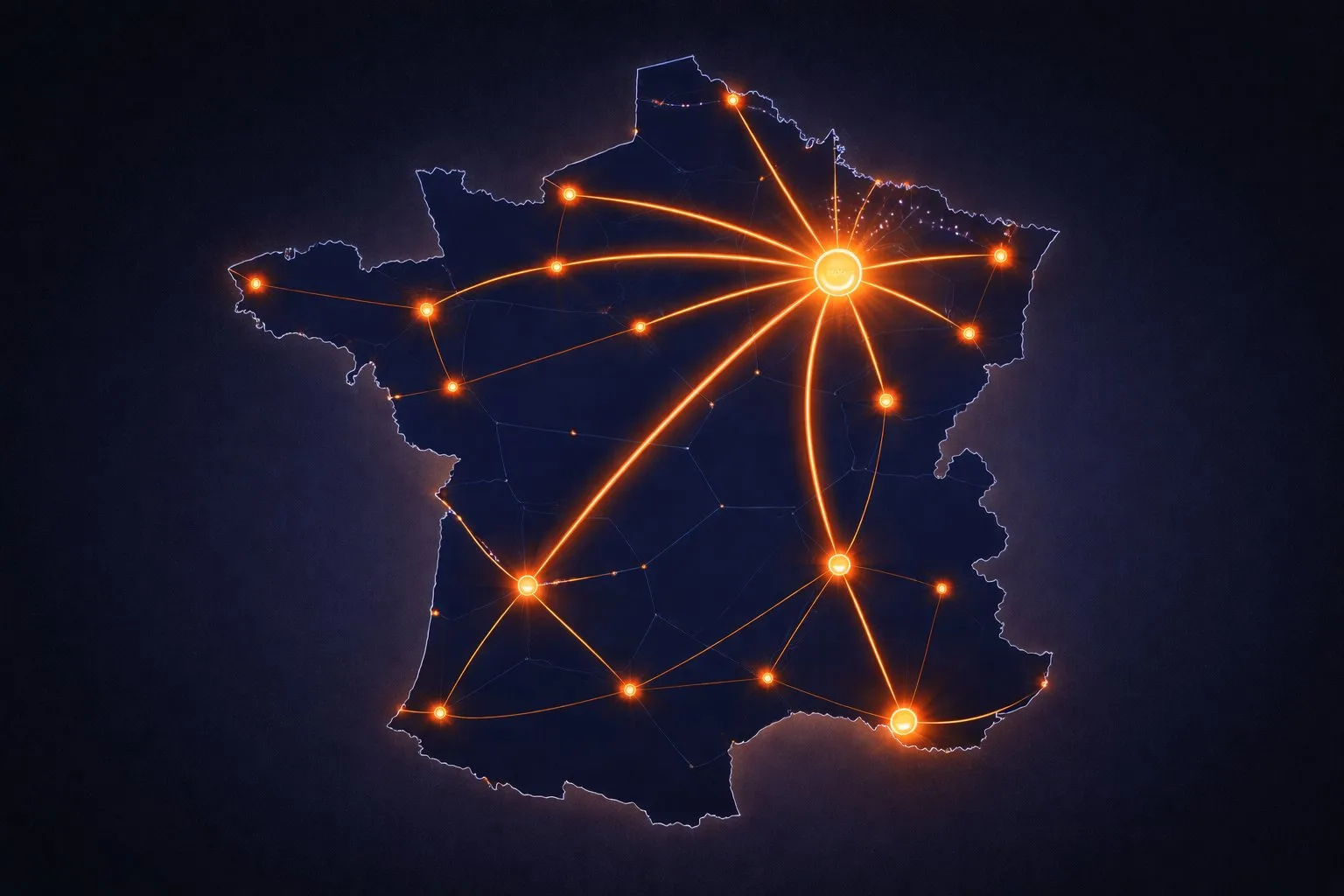 Carte zones de livraison SM Transports France
